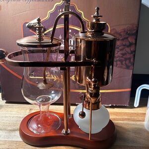 Belgium Royal family syphon coffee maker new